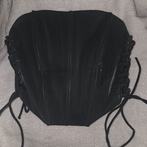 Elegant Black Corset Top